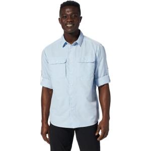 Mountain Hardwear Mens Canyon Long Sleeve Shirt(Blue Chambray)