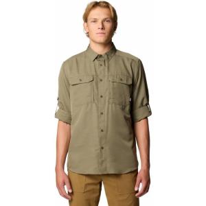 Mountain Hardwear Mens Canyon Long Sleeve Shirt(Stone Green)