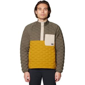 Mountain Hardwear Men’s StretchDown Light Snap Tee(Brown)