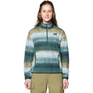 Mountain Hardwear Women’s Microchill Half Zip(Blue Sage Gradient Stripe)