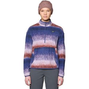 Mountain Hardwear Women’s Microchill Half Zip(Bourbon Brown Gradient Stripe)