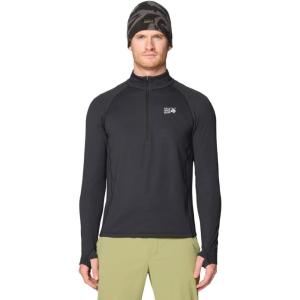 Mountain Hardwear mens Crater Lake Heavyweight Half Zip(Black)