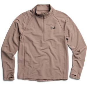 Mountain Hardwear mens Crater Lake Heavyweight Half Zip(Wild Taupe)