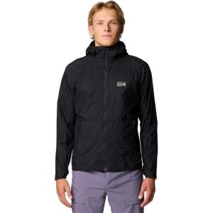 Mountain Hardwear mens Kor Airshell Hooded Jacket(Black)