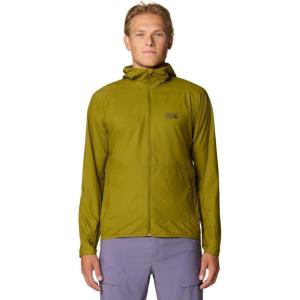 Mountain Hardwear mens Kor Airshell Hooded Jacket(Vetiver)
