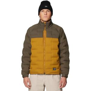 Mountain Hardwear mens Stretchdown Big Baffle Jacket(Olive Gold  Ridgeline)