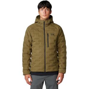 Mountain Hardwear mens Stretchdown Hoody(Combat Green – New 2024)