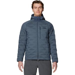 Mountain Hardwear mens Stretchdown Hoody(Moon Blue)
