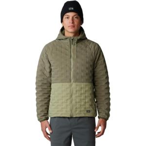 Mountain Hardwear mens Stretchdown Light Full Zip Hoody(Stone Green  Mantis Green)