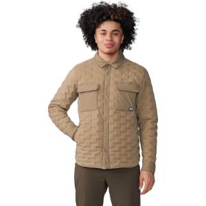Mountain Hardwear mens Stretchdown Light Shacket(Trail Dust)