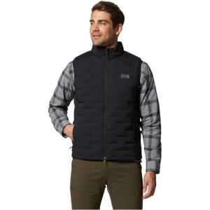 Mountain Hardwear mens Stretchdown Vest(Black – New 2024)