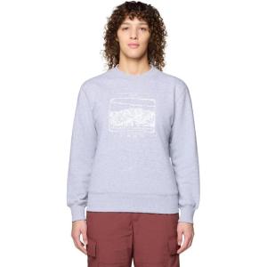 Mountain Hardwear womens Mhw Logo Pullover Crew(Hardwear Grey Heather)