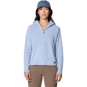 Mountain Hardwear womens Summit Grid Half Zip Hoody(Blue)