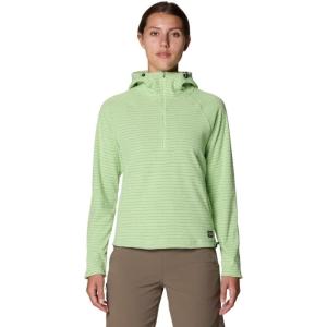 Mountain Hardwear womens Summit Grid Half Zip Hoody(Green)