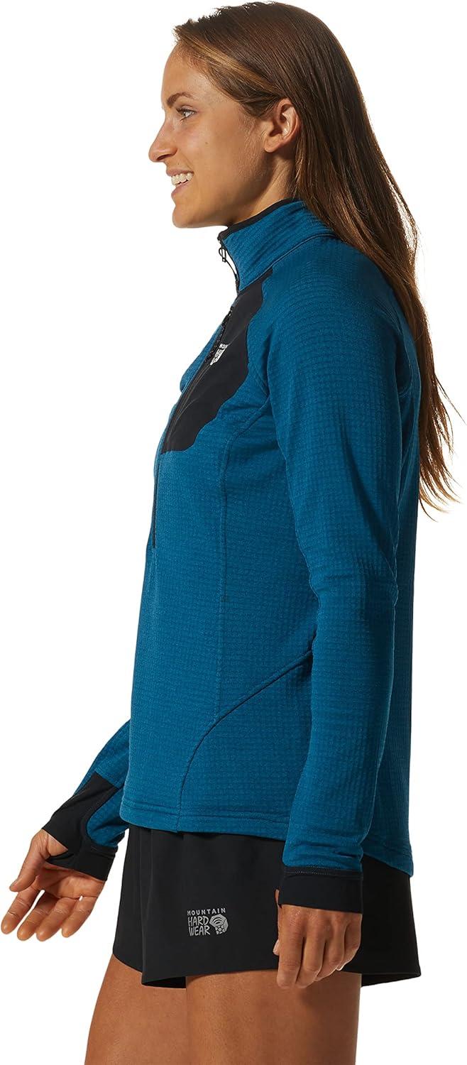 imageMountain Hardwear womens Polartec Power Grid Half Zip JacketVinson Blue Heather