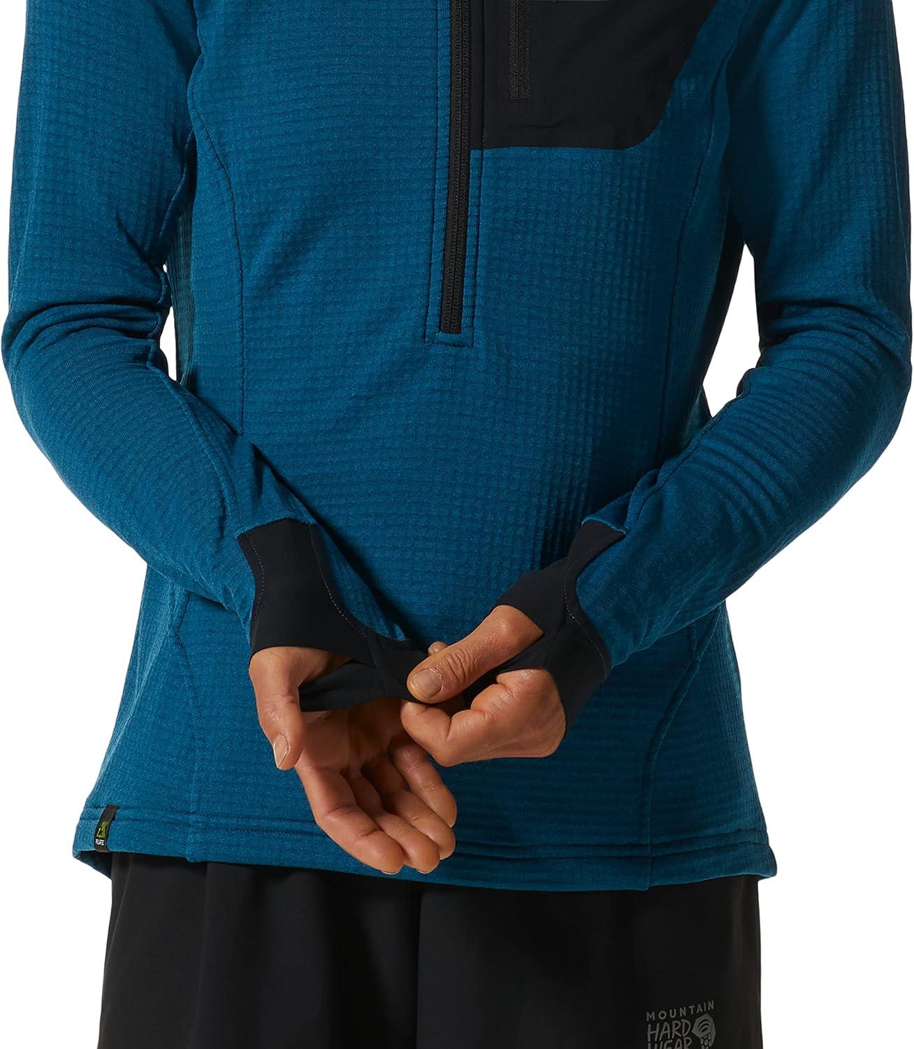 imageMountain Hardwear womens Polartec Power Grid Half Zip JacketVinson Blue Heather