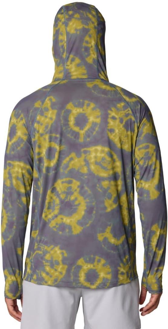 imageMountain Hardwear Mens Crater Lake Hoody for Hiking Camping Backpacking and Casual WearAdriatic Blue Spore Dye Print