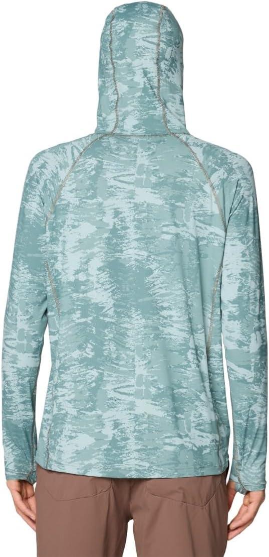 imageMountain Hardwear Mens Crater Lake Hoody for Hiking Camping Backpacking and Casual WearBlue Sage Inked Dyed Print
