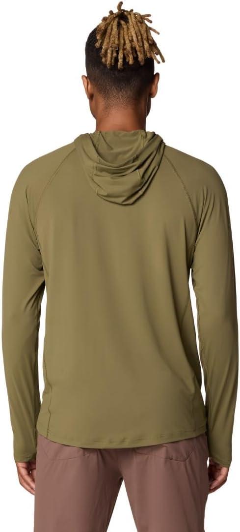imageMountain Hardwear Mens Crater Lake Hoody for Hiking Camping Backpacking and Casual WearCombat Green