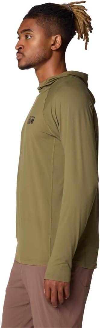 imageMountain Hardwear Mens Crater Lake Hoody for Hiking Camping Backpacking and Casual WearCombat Green