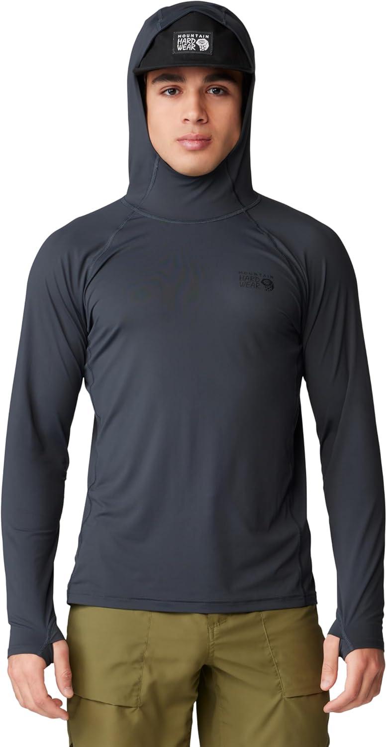 imageMountain Hardwear Mens Crater Lake Hoody for Hiking Camping Backpacking and Casual WearDark Storm