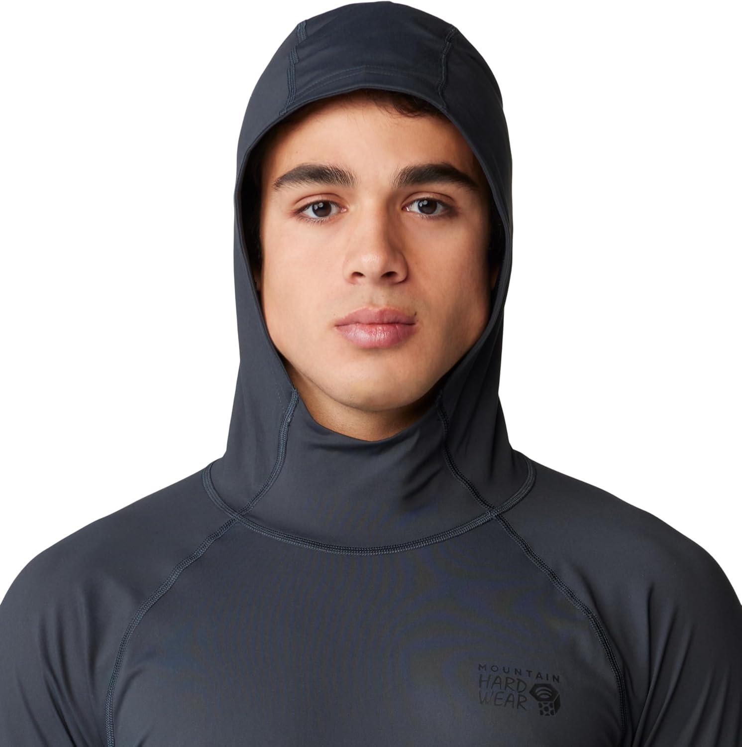 imageMountain Hardwear Mens Crater Lake Hoody for Hiking Camping Backpacking and Casual WearDark Storm