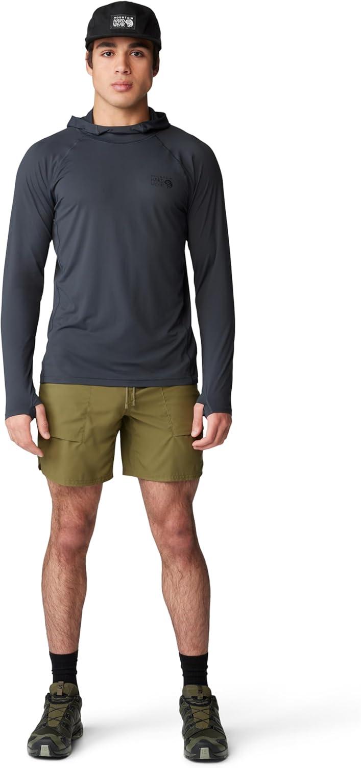 imageMountain Hardwear Mens Crater Lake Hoody for Hiking Camping Backpacking and Casual WearDark Storm