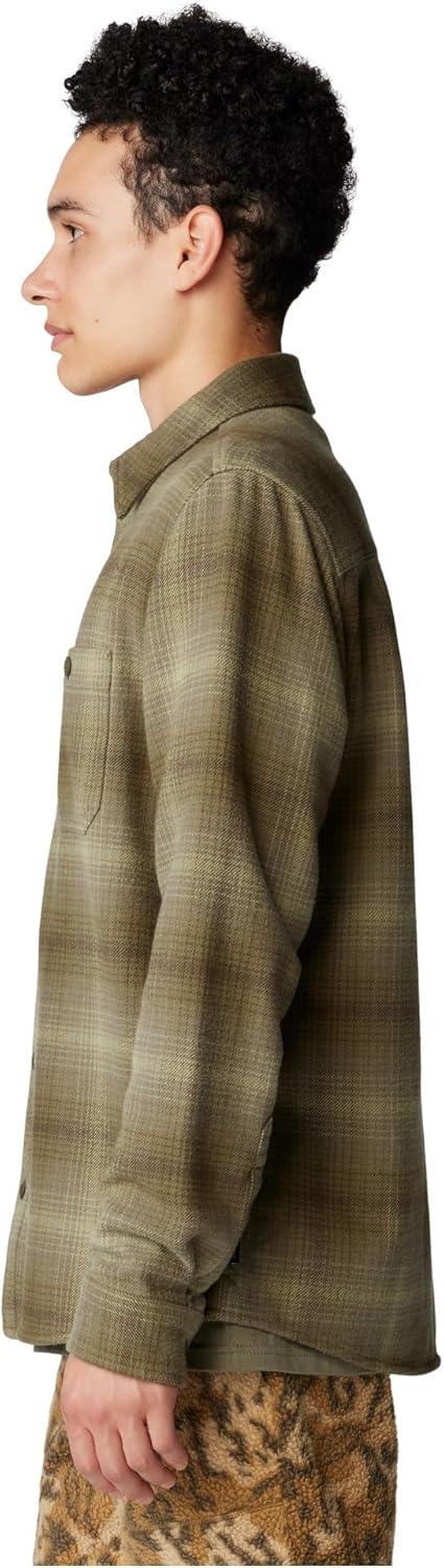 imageMountain Hardwear Mens Plusher Long Sleeve ShirtDark Pine Ombre Buffalo Check Print