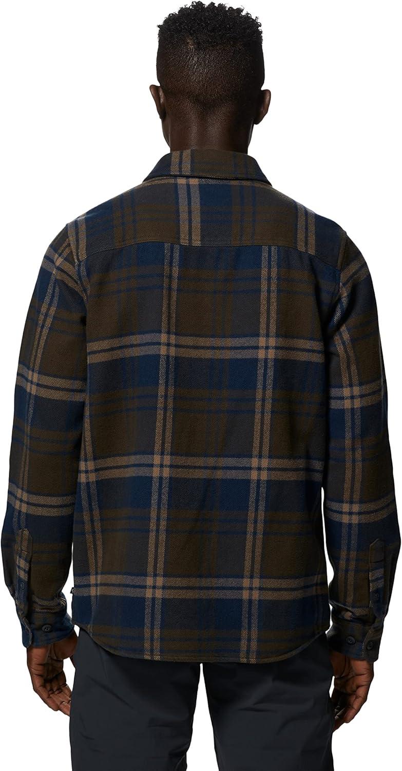 imageMountain Hardwear Mens Plusher Long Sleeve ShirtRidgeline Bonfire Plaid