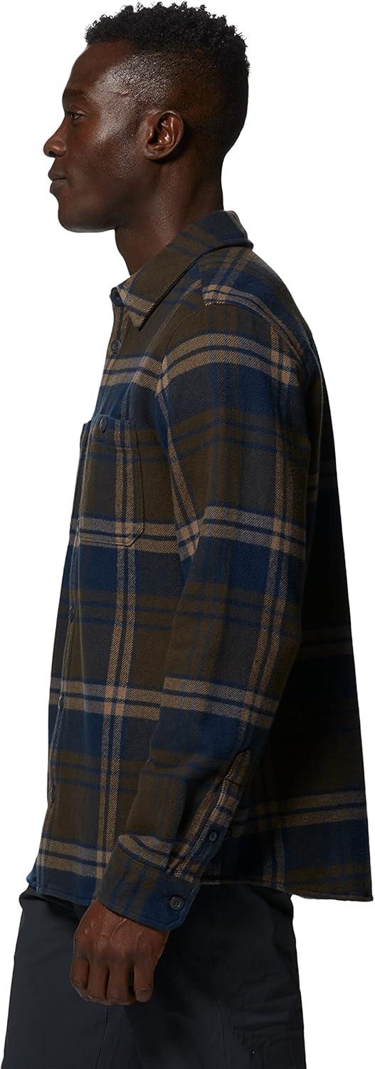 imageMountain Hardwear Mens Plusher Long Sleeve ShirtRidgeline Bonfire Plaid