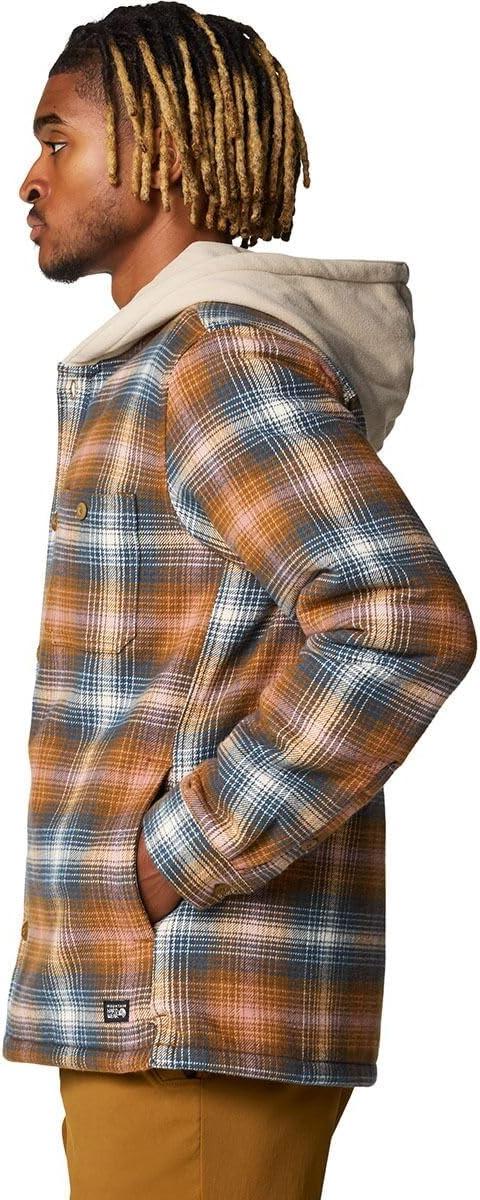 imageMountain Hardwear Mens Plusher Microchill Lined ShirtGolden Brown Ombre Buffalo Check Print