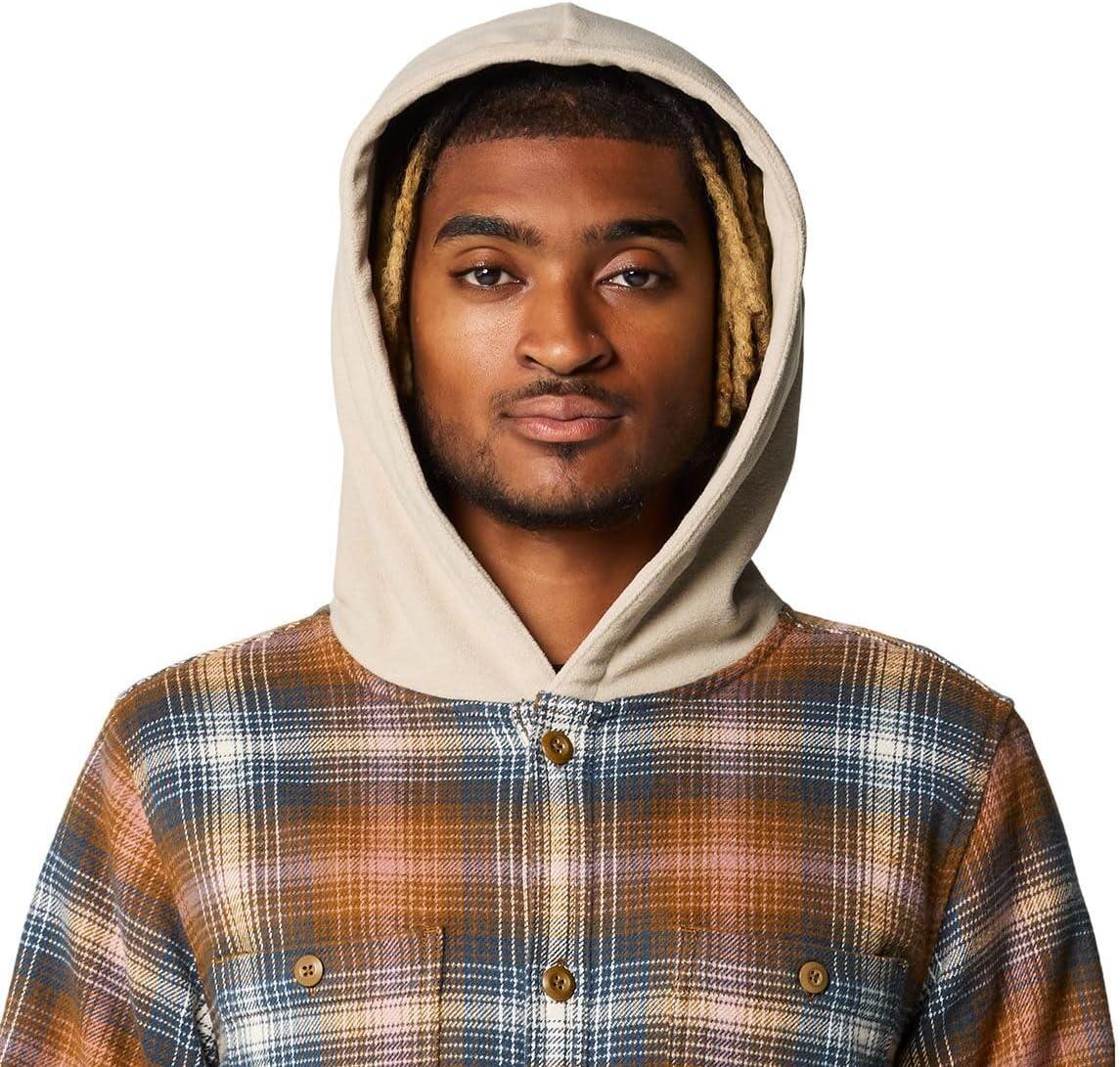 imageMountain Hardwear Mens Plusher Microchill Lined ShirtGolden Brown Ombre Buffalo Check Print