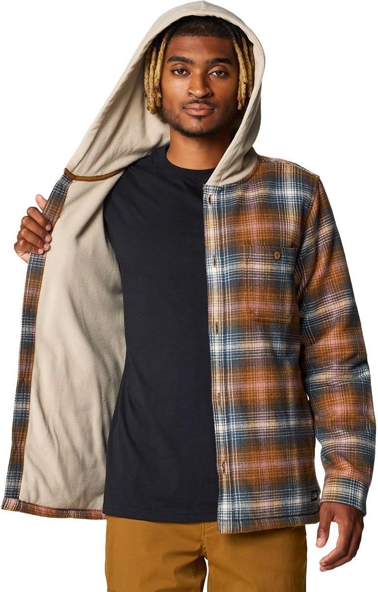 imageMountain Hardwear Mens Plusher Microchill Lined ShirtGolden Brown Ombre Buffalo Check Print