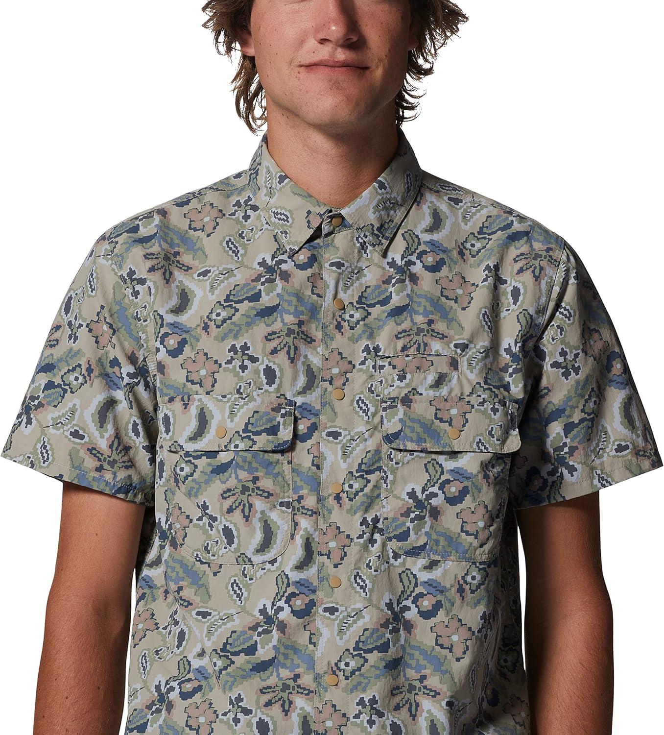 imageMountain Hardwear Mens Stryder Short Sleeve ShirtBadlands Kilim Floral Print