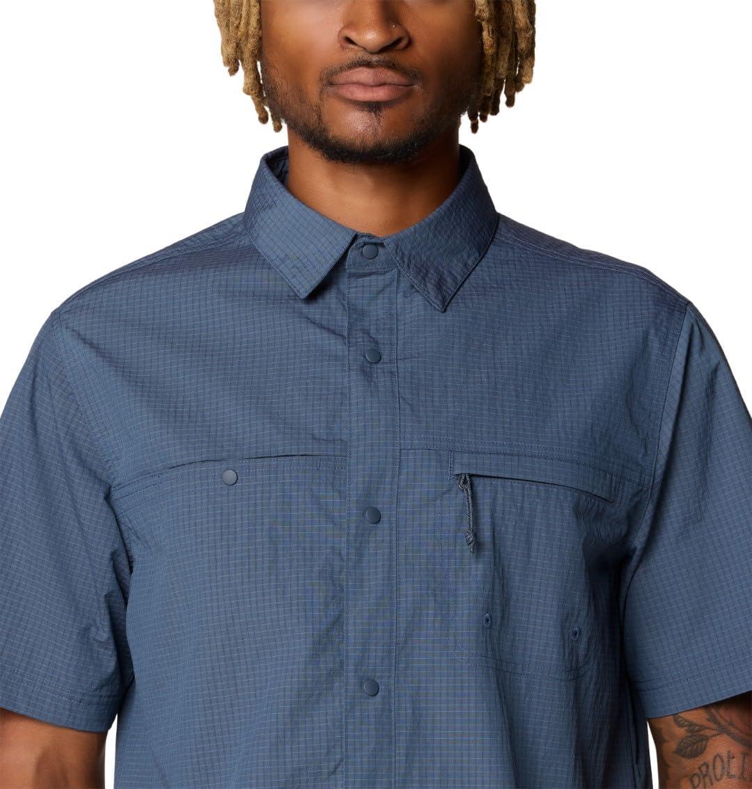 imageMountain Hardwear Mens Stryder Short Sleeve ShirtMoon Blue Ripstop