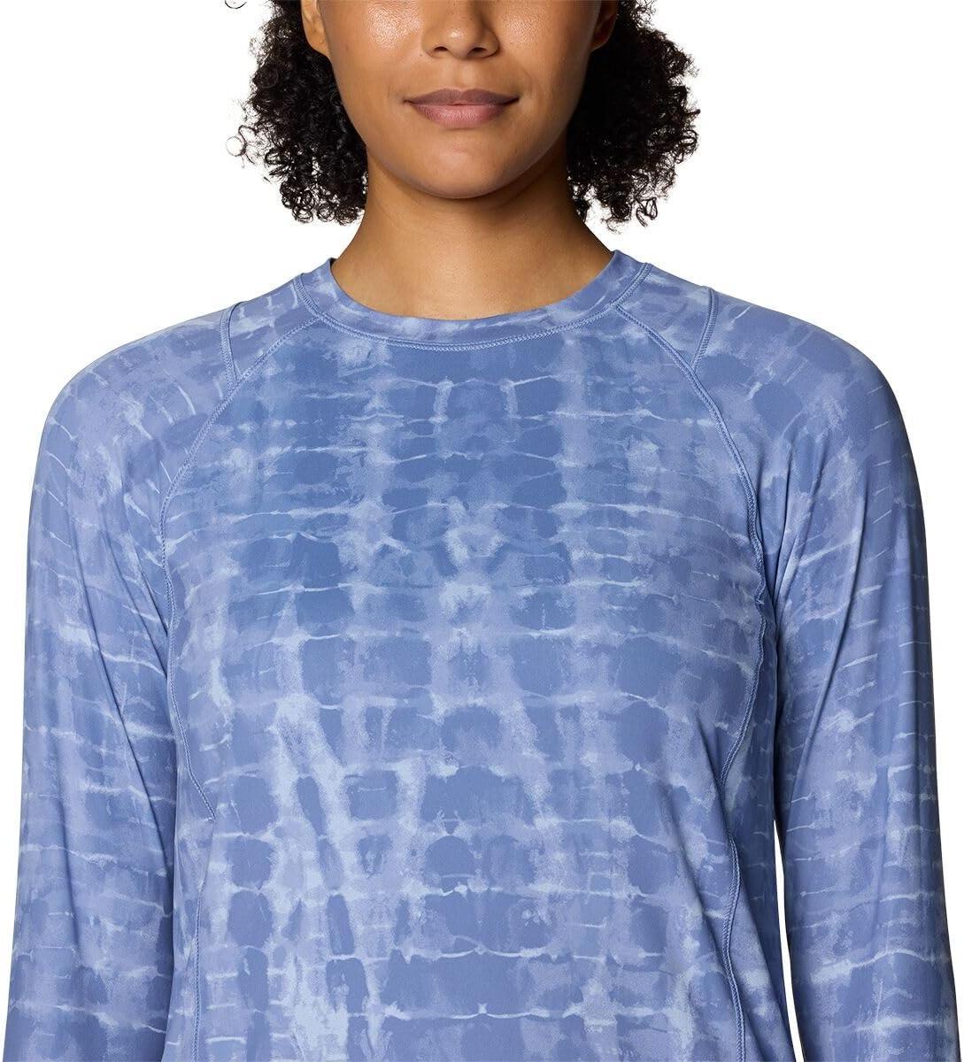 imageMountain Hardwear Womens Crater Lake Long SleeveBest Coast Blue Prismatic Print