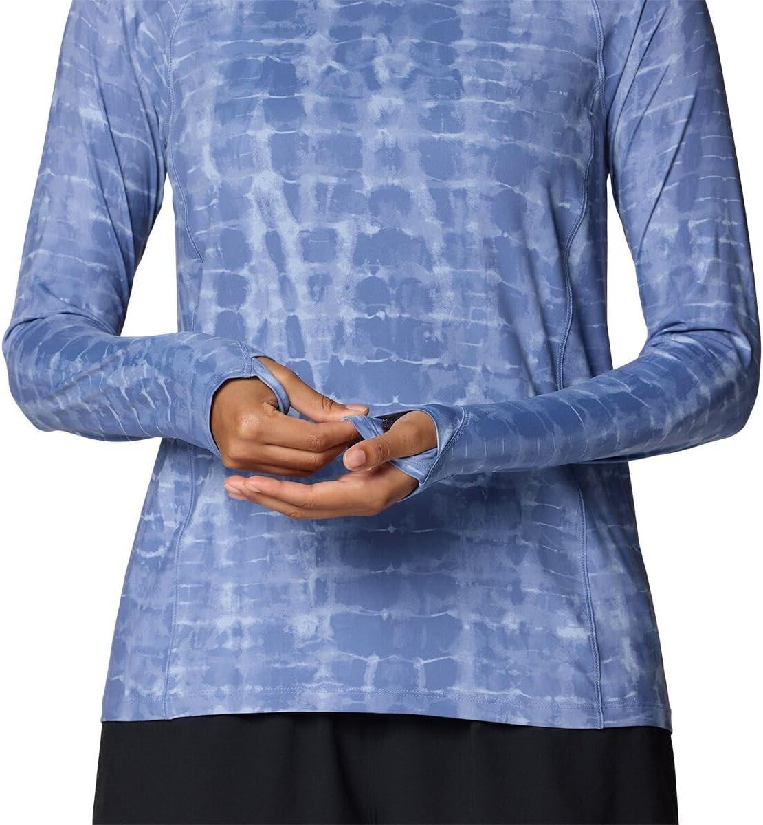 imageMountain Hardwear Womens Crater Lake Long SleeveBest Coast Blue Prismatic Print