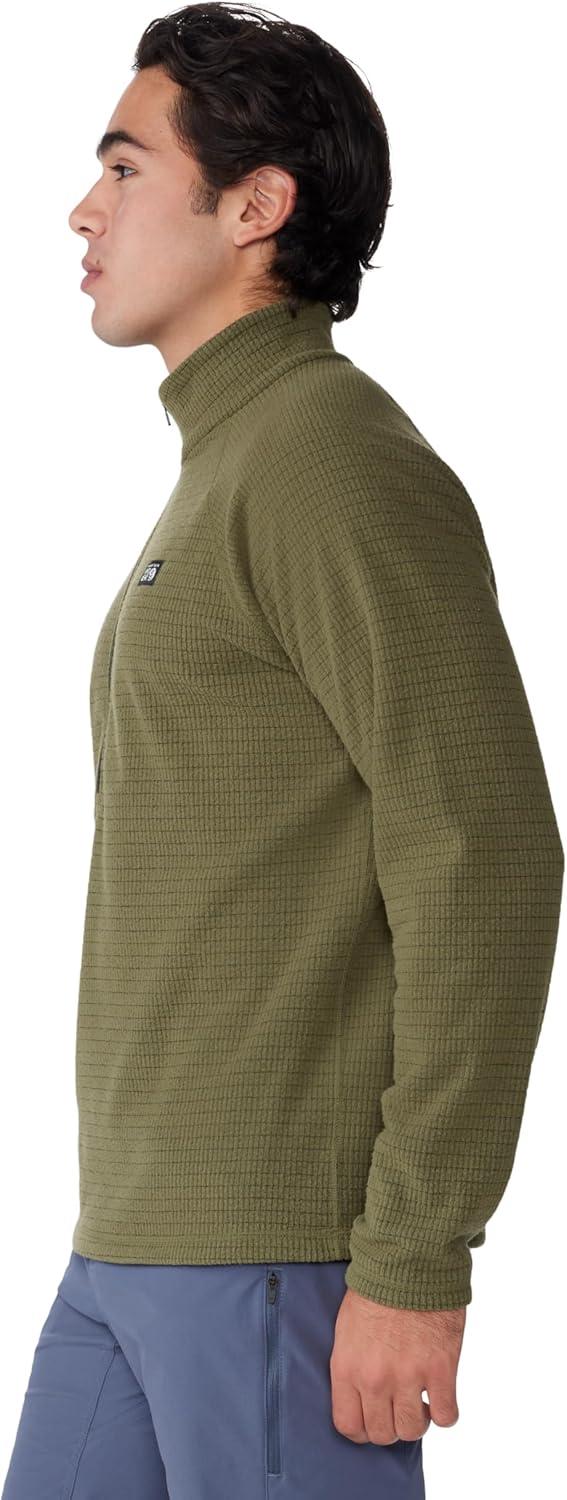 imageMountain Hardwear mens Summit Grid Half ZipCombat Green