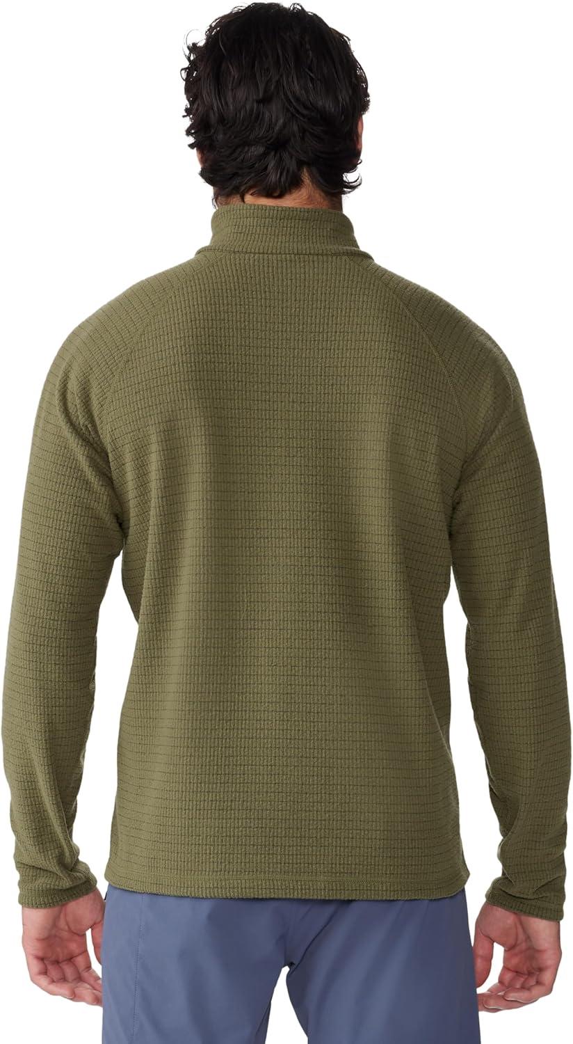 imageMountain Hardwear mens Summit Grid Half ZipCombat Green