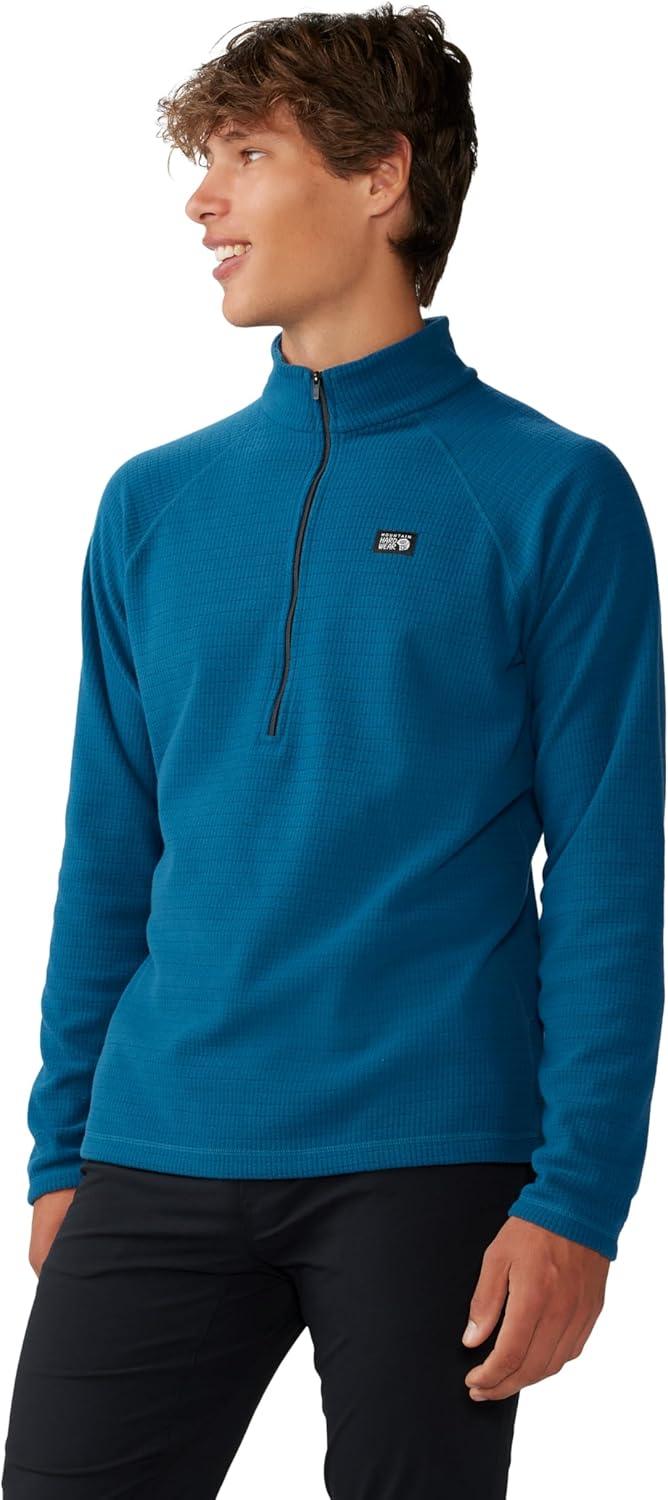 imageMountain Hardwear mens Summit Grid Half ZipDark Caspian