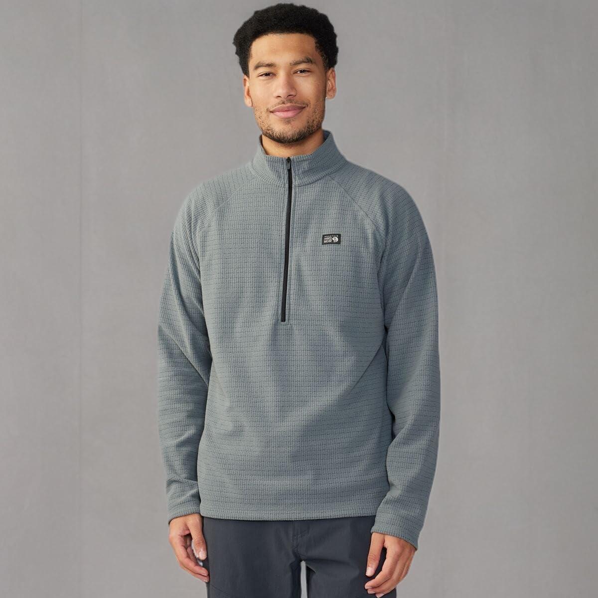 imageMountain Hardwear mens Summit Grid Half ZipFoil Grey