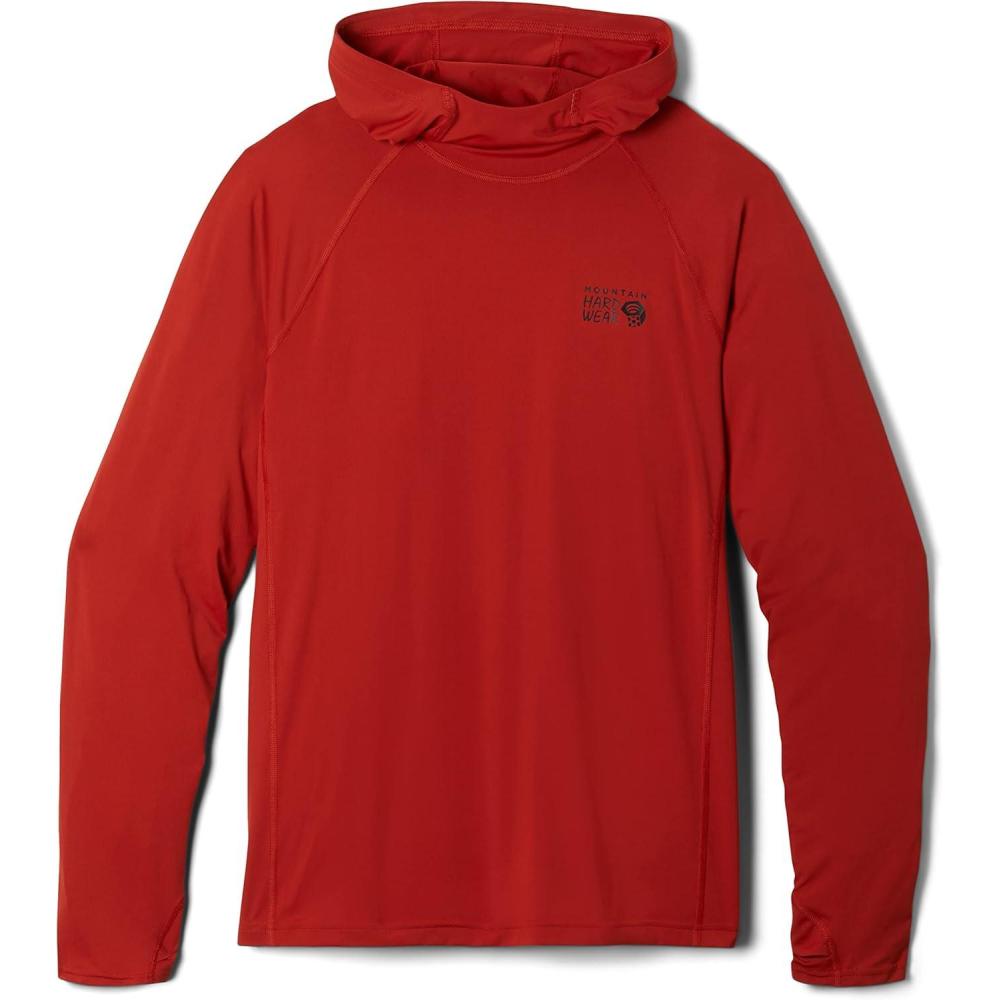 imageMountain Hardwear Mens Crater Lake Hoody for Hiking Camping Backpacking and Casual WearDesert Red