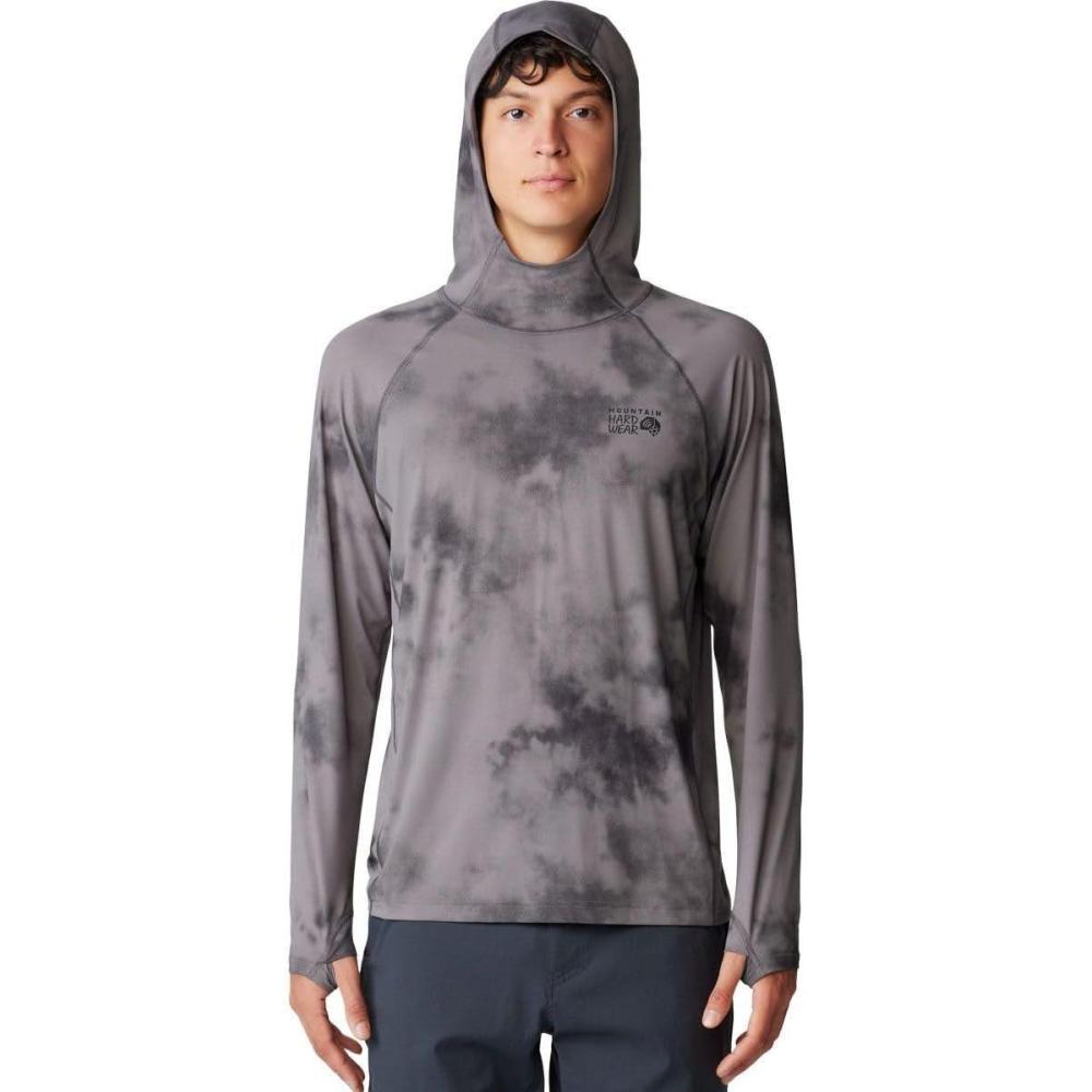 imageMountain Hardwear Mens Crater Lake Hoody for Hiking Camping Backpacking and Casual WearSediment Clouds Dye Print