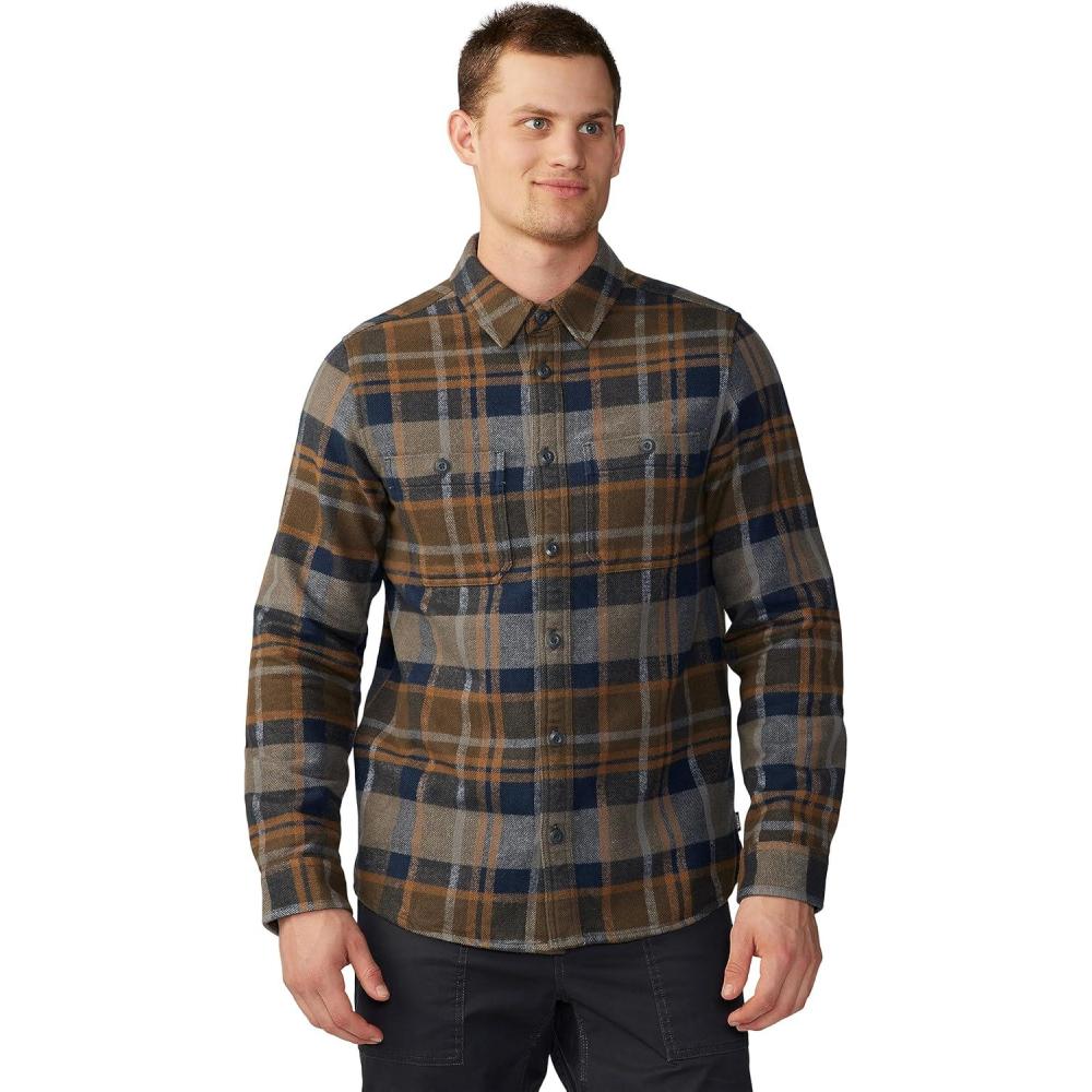 imageMountain Hardwear Mens Plusher Long Sleeve ShirtRidgeline Amsterdam Plaid