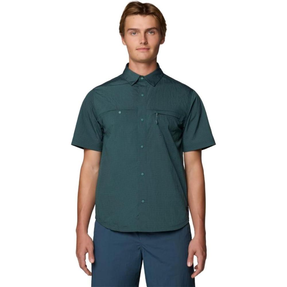 imageMountain Hardwear Mens Stryder Short Sleeve ShirtBlue Pine Ripstop