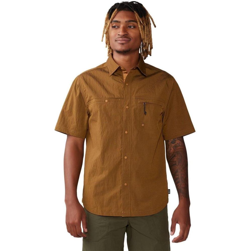 imageMountain Hardwear Mens Stryder Short Sleeve ShirtCopper Clay Ripstop