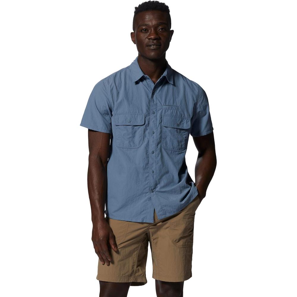 imageMountain Hardwear Mens Stryder Short Sleeve ShirtLight Zinc