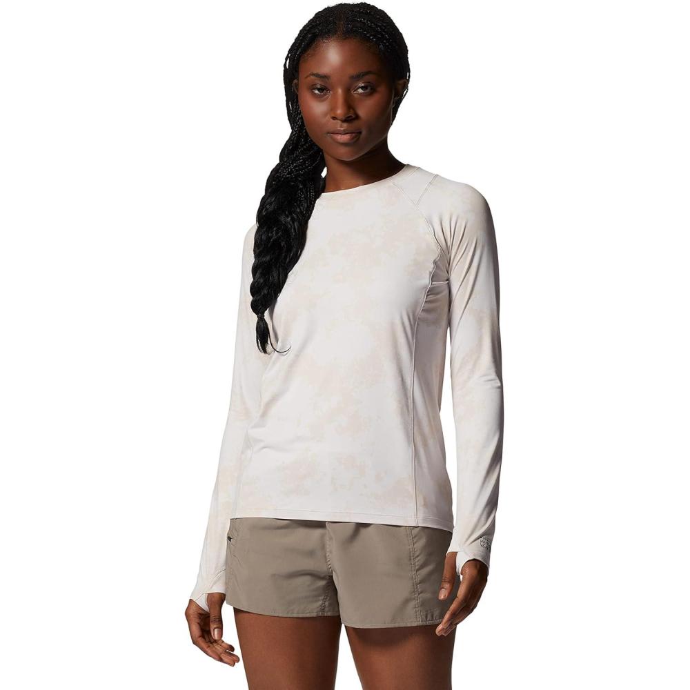 imageMountain Hardwear Womens Crater Lake Long SleeveWhite Sprite Scattered Dye Print