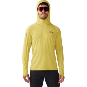 Mountain Hardwear Men’s Crater Lake Hoody for Hiking, Camping, Backpacking, and Casual Wear(Bright Olive)