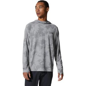 Mountain Hardwear Men’s Crater Lake Hoody for Hiking, Camping, Backpacking, and Casual Wear(Chalice Scatter Dye Print)